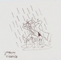 Persona bajo la Lluvia